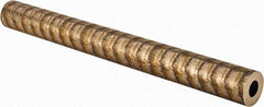 Made in USA - 1-1/4 Inch Outside Diameter x 13 Inch Long, Aluminum Bronze Round Tube - 3/4 Inch Inside Diameter, Alloy Aluminum Bronze (CDA 954), 4 Lb. Shipping Weight - USA Tool & Supply