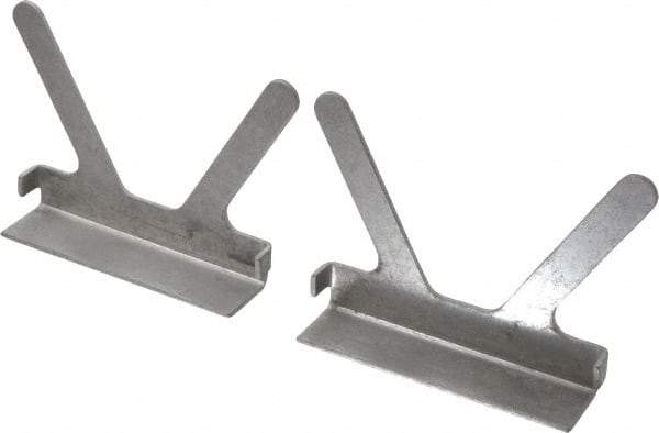 Gibraltar - 4-1/2" Jaw Width, Aluminum, Vise Jaw Cap - Press On Attachment - USA Tool & Supply