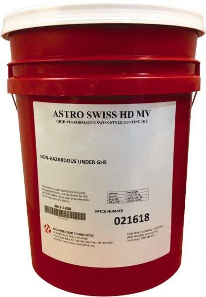 Monroe Fluid Technology - 5 Gal Pail Cutting & Grinding Fluid - Straight Oil - USA Tool & Supply