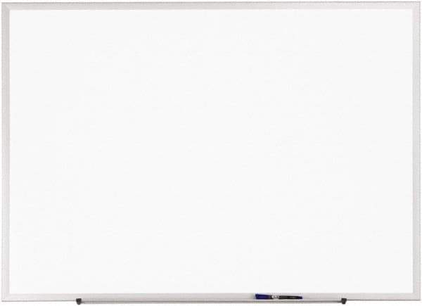 Quartet - 24" High x 36" Wide Erasable Melamine Marker Boards - Anodized Aluminum, 24-5/8" Deep, Includes One Quartet Dry-Erase Marker & Attachable Accessory Tray & Mounting Hardware - USA Tool & Supply