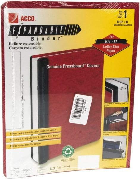 ACCO - 8-1/2 x 11", Letter Size, Blue, Data Binders - 11 Point Stock - USA Tool & Supply