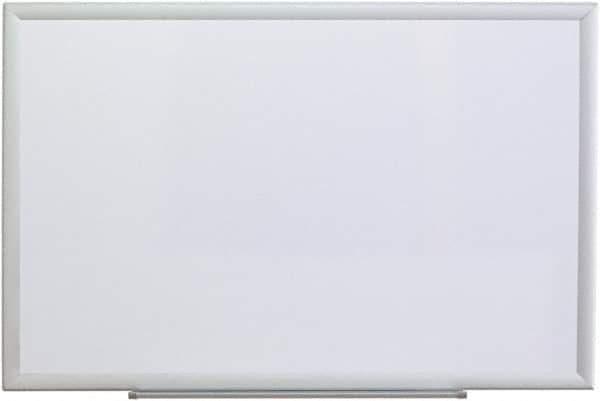 UNIVERSAL - 24" High x 36" Wide Erasable Melamine Marker Boards - Aluminum Frame, 38.2" Deep, Includes Mounting Kit - USA Tool & Supply