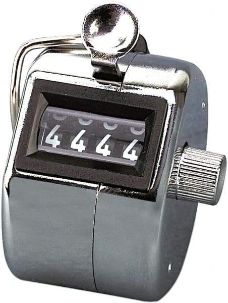 BATES - 4 Digit Wheel Display Tally Counters-Hand - USA Tool & Supply