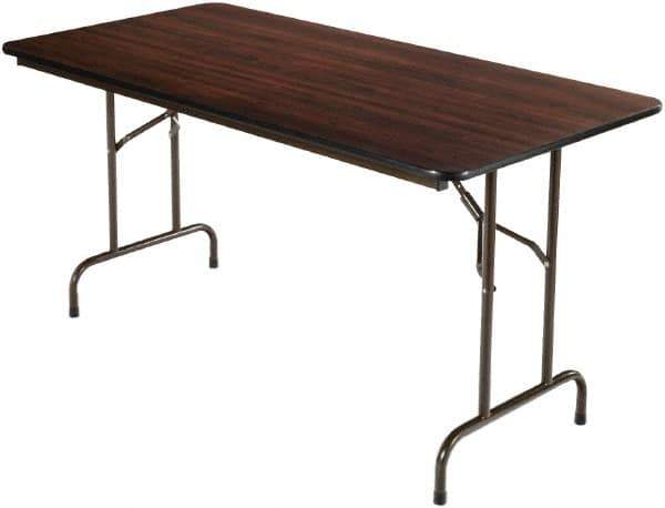 ALERA - 60" Long x 30" Wide x 29" High, Rectangular Folding Table - Walnut - USA Tool & Supply