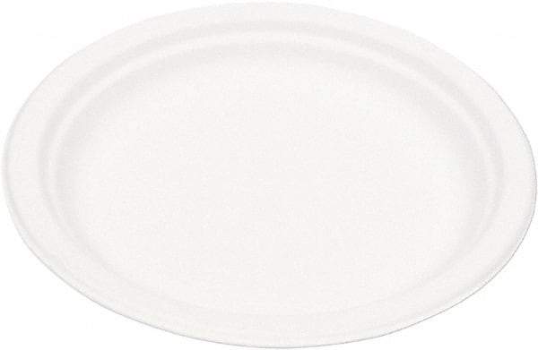 ECO PRODUCTS - Eco-Products Compostable Sugarcane Dinnerware, 9" Plate - White - USA Tool & Supply