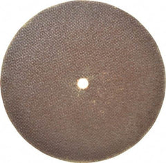 Norton - 8" 60 Grit Aluminum Oxide Cutoff Wheel - 0.06" Thick, 1/2" Arbor, 7,640 Max RPM, Use with Stationary Grinders - USA Tool & Supply