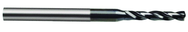 2.50mm Dia. - Carbide Micro 5xD Drill-118° Point-Coolant Thru-TiAlN - USA Tool & Supply