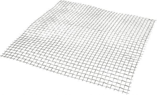 Value Collection - 18 Gage, 0.047 Inch Wire Diameter, 3 x 3 Mesh per Linear Inch, Stainless Steel, Welded Fabric Wire Cloth - 0.287 Inch Opening Width, 12 Inch Wide x 12 Inch Stock Length - USA Tool & Supply