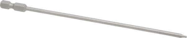 Wera - 9/64" Slotted Screwdriver Bit - 1/4" Hex Drive, 6" OAL - USA Tool & Supply