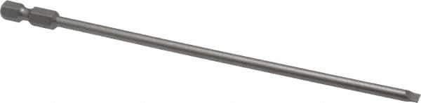 Wera - 5/32" Slotted Screwdriver Bit - 1/4" Hex Drive, 6" OAL - USA Tool & Supply