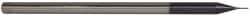 Accupro - 0.015", 0.075" LOC, 1/8" Shank Diam, 2-1/2" OAL, 3 Flute, Solid Carbide Square End Mill - Single End, AlTiN Finish, Spiral Flute, 30° Helix, Centercutting - USA Tool & Supply