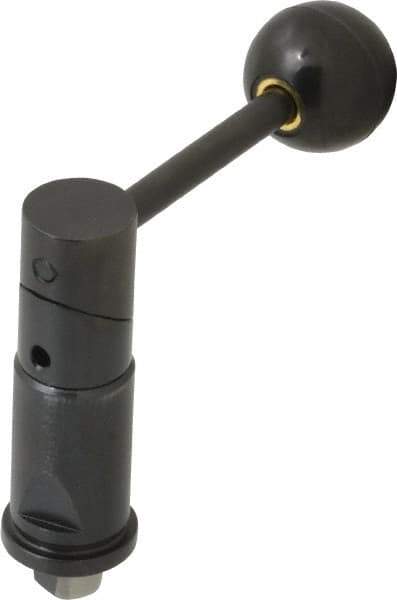 TE-CO - Tapered Cam Action Indexing Plunger - 0.7650" Body Diam, 1-1/8" Body Length, 3" Handle Length, 5/16" Plunger Projection - USA Tool & Supply