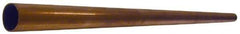 Mueller Industries - 5/8 Inch Outside Diameter x 2 Ft. Long, Copper Round Tube - 0.569 Inch Inside Diameter, 0.028 Inch Wall Thickness, Alloy 122 - USA Tool & Supply