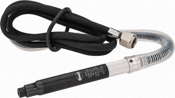 Sioux Tools - 1/8" Collet, Straight Handle, Straight Air Die Grinder - 70,000 RPM, Remote Exhaust, 21.2 CFM, 0.1 hp, 6.21 bar - USA Tool & Supply