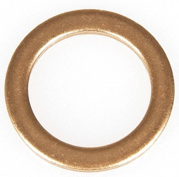 Dorman - 1/2 SAE, 1/2" ID x 3/4" OD Oil Drain Plug Gasket - 3/32" Thick, Copper - USA Tool & Supply