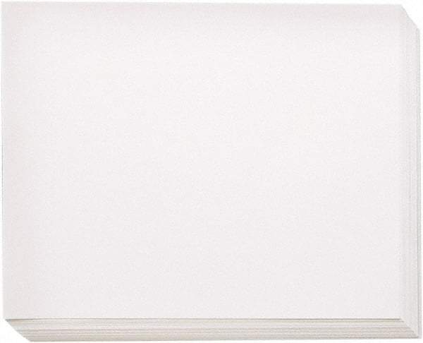 Pacon - White Four Ply Poster Board, 28 x 22 Inch, 100 per Carton, Easel Pad - For Use with Easel Stands, Tabletops or Any Supporting Surface - USA Tool & Supply