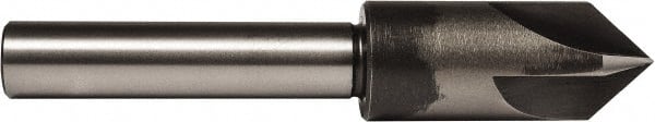 Union Butterfield - 7/8" Head Diam, 1/2" Shank Diam, 4 Flute 60° High Speed Steel Countersink - USA Tool & Supply