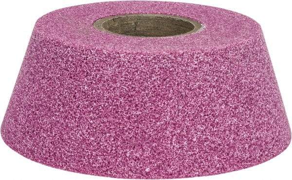 Grier Abrasives - 4" Diam, 1-1/4" Hole Size, 2-3/16" Overall Thickness, 60 Grit, Type 11 Tool & Cutter Grinding Wheel - Medium Grade, Aluminum Oxide, K Hardness, Vitrified Bond, 6,207 RPM - USA Tool & Supply