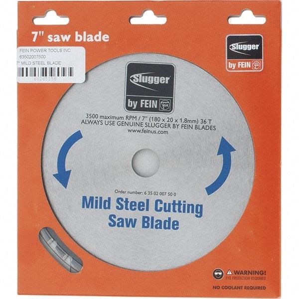 Fein - 7" Diam, 0.7874" Arbor Hole Diam, 36 Tooth Wet & Dry Cut Saw Blade - Carbide-Tipped, Standard Round Arbor - USA Tool & Supply
