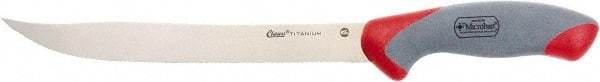 Clauss - 9" Long Blade, Titanium Bonded Stainless Steel, Serrated, Serrated Knife - 17" OAL - USA Tool & Supply