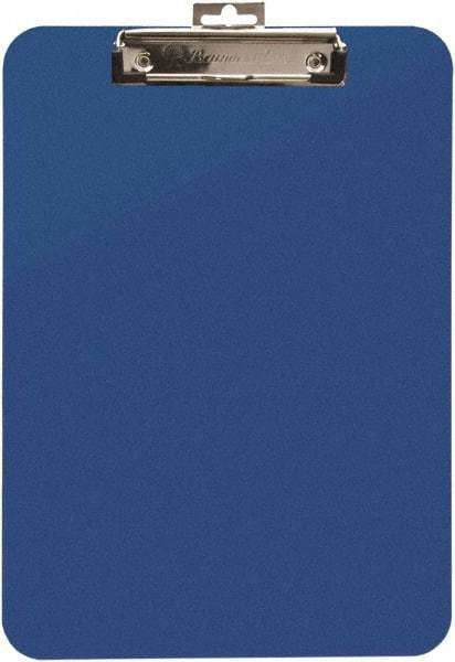 Baum/Gartens - 2 Inch Long x 11 Inch Wide, Clip Board - Blue - USA Tool & Supply