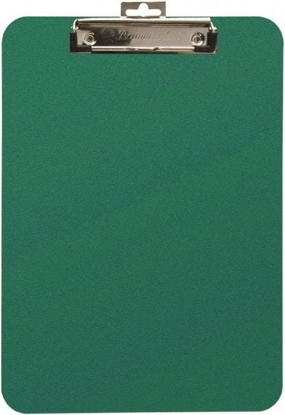 Baum/Gartens - 11 Inch Long x 8-1/2 Inch Wide, Clip Board - Green - USA Tool & Supply