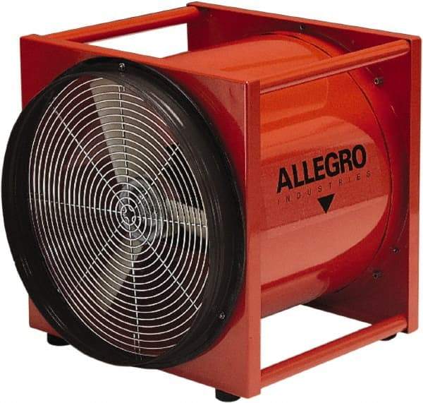 Allegro - 20" Inlet, Electric AC Axial Blower - 1.5 hp, 6,837 CFM (Free Air), Explosion Proof, 230 Max Voltage Rating - USA Tool & Supply
