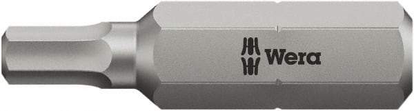 Wera - 10mm Hex Bit - 5/16" Hex Drive, 4" OAL - USA Tool & Supply