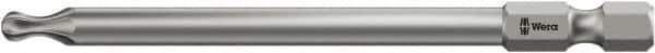 Wera - T15 Torx Bit - 1/4" Hex Drive, 3-1/2" OAL - USA Tool & Supply