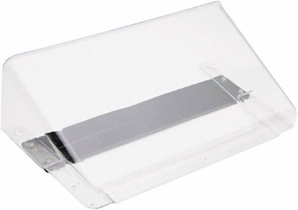 Deflect-o - 13" Wide x 7" High x 4" Deep Plastic Wall File - 1 Compartment, Clear - USA Tool & Supply