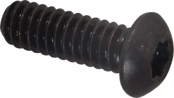 Camcar - 1/4-20 UNC Torx Plus Drive, Button Screw - Alloy Steel, Black Oxide Finish, Fully Threaded, 3/4" Length Under Head - USA Tool & Supply