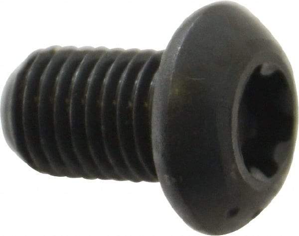 Camcar - 5/16-24 UNF Torx Plus Drive, Button Screw - Alloy Steel, Black Oxide Finish, Fully Threaded, 1/2" Length Under Head - USA Tool & Supply