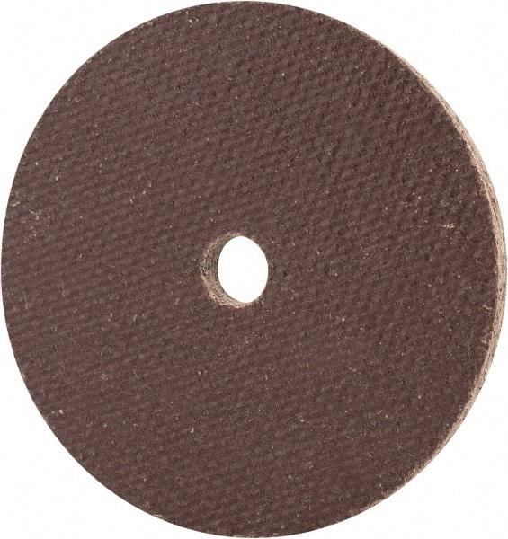 Cratex - 2" Diam x 1/4" Hole x 1/8" Thick, 54 Grit Surface Grinding Wheel - Aluminum Oxide, Type 1, Coarse Grade, 27,120 Max RPM, No Recess - USA Tool & Supply