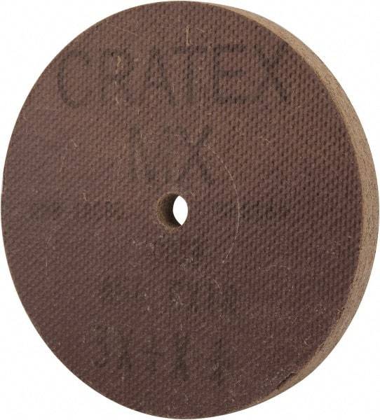Cratex - 3" Diam x 1/4" Hole x 1/4" Thick, 54 Grit Surface Grinding Wheel - Aluminum Oxide, Type 1, Coarse Grade, 18,080 Max RPM, No Recess - USA Tool & Supply