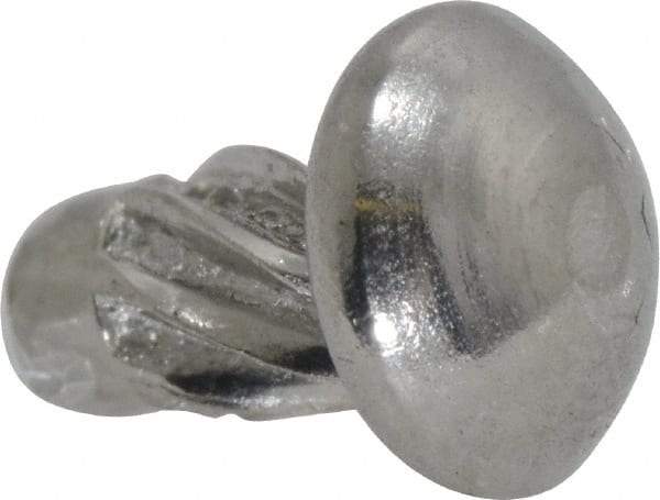 Value Collection - #4 Round Head Sheet Metal Screw - Stainless Steel, 3/16" Length Under Head, ASME B18.6.3 & ASME B18.6.4, Grade 18-8 - USA Tool & Supply
