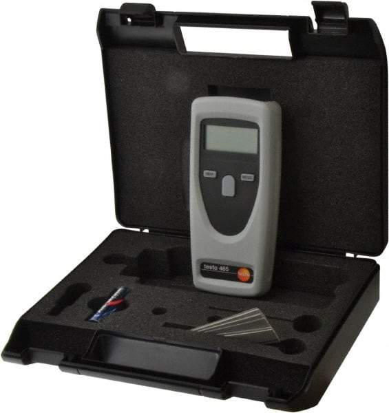Value Collection - Accurate up to 0.02%, 1 RPM Resolution, Noncontact Tachometer - 1 to 99,999 RPM Measurement - USA Tool & Supply