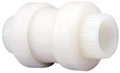 NIBCO - 2" Pipe, Full Port, PVDF True Union Design Ball Valve - 1 Piece, Inline - One Way Flow, Solvent x Solvent Ends, Wedge Handle, 150 WOG - USA Tool & Supply