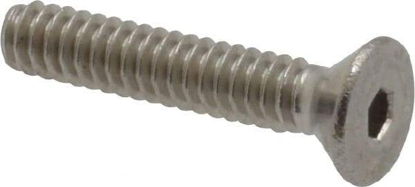 Value Collection - #4-40 UNC Hex Socket Drive, 82° Flat Screw - Grade 18-8 Stainless Steel, 5/8" OAL - USA Tool & Supply