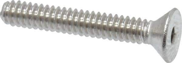 Value Collection - #4-40 UNC Hex Socket Drive, 82° Flat Screw - Grade 18-8 Stainless Steel, 3/4" OAL - USA Tool & Supply