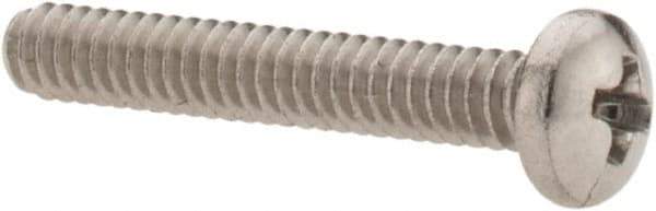 Value Collection - #4-40 UNC, 3/4" Length Under Head Phillips Drive Machine Screw - Pan Head, Grade 18-8 Stainless Steel, Uncoated, Without Washer - USA Tool & Supply