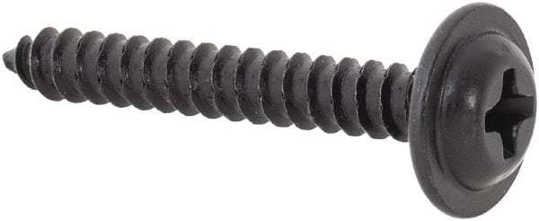 Au-Ve-Co Products - #6 Flat Head Phillips Sheet Metal Screw - Steel, 1" OAL, Grade 2 - USA Tool & Supply