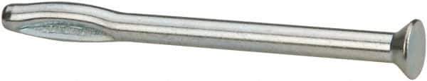 Powers Fasteners - 1/4" Diam, 1/4" Drill, 3-1/2" OAL, 4" Min Embedment Split-Drive Concrete Anchor - Steel, Zinc-Plated Finish, Flat Head - USA Tool & Supply