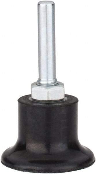Tru-Maxx - 1-1/2" Diam Quick-Change Type P Disc Backing Pad - 1/4" Shank Diam, Medium Density, 30,000 RPM, Quick-Lok Compatible - USA Tool & Supply