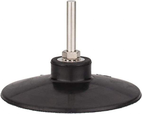 Tru-Maxx - 4" Diam Quick-Change Type S Disc Backing Pad - 1/4" Shank Diam, Medium Density, 10,000 RPM, Quick-Lok Compatible - USA Tool & Supply