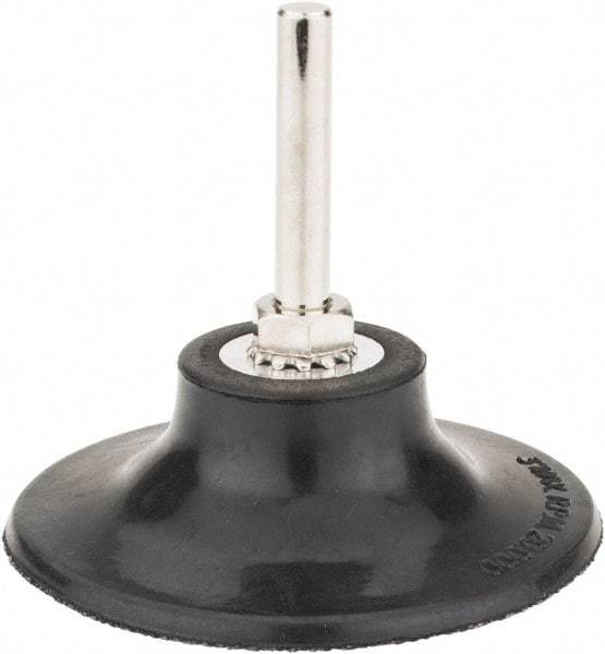 Tru-Maxx - 3" Diam Quick-Change Type S Disc Backing Pad - 1/4" Shank Diam, Soft Density, 20,000 RPM, Quick-Lok Compatible - USA Tool & Supply