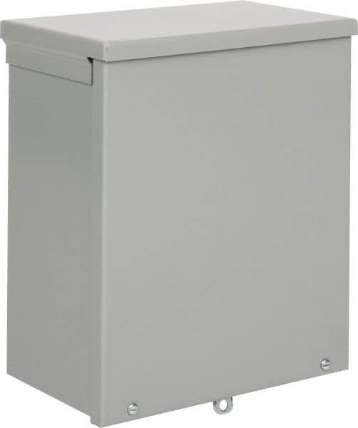 nVent Hoffman - Steel Junction Box Enclosure Screw Flat Cover - NEMA 3R, 10" Wide x 12" High x 6" Deep - USA Tool & Supply