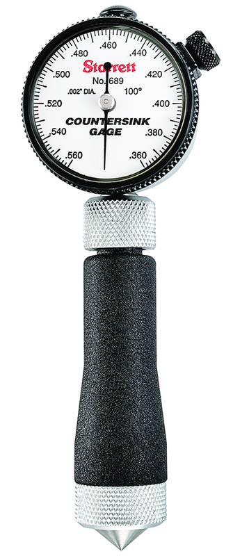 #689-3Z Countersink Gage 100 Degree .360"-.560" - USA Tool & Supply