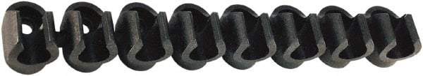 Legris - 3/16 to 1/4 Hose OD, Clip Strip - Black, 8 Slots, 3-5/16" OAL, For Use With Tubes - USA Tool & Supply