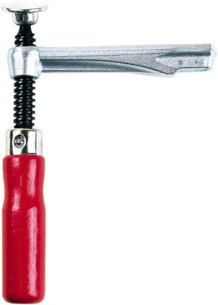 Bessey - 1,450 Lb Clamping Pressure, Steel, Straight Handle, SLV Bar & Pipe Clamping Arm - 4-3/4" Throat Depth - USA Tool & Supply