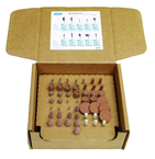 50 pc 38A60-P 1/8" Spdle Pacesetter Mtd. Point Kit contains 5 each of B42; B52; B97; B122; B131; W154; W164; W185; W215 Pacesetter and W163 A80-HBF3 - USA Tool & Supply